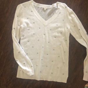 J Crew polka dot sweater